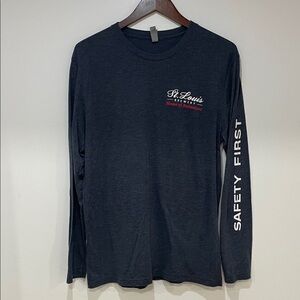 Budweiser Bud Man employee long sleeve T-shirt large St. Louis Brewery